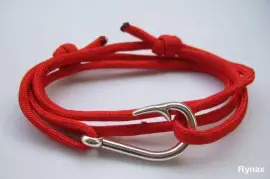 Unisex Paracord Bracelet-Digital Red