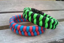 Unisex Paracord Bracelet-Digital Red